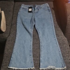 Women's Blue Flared Jeans